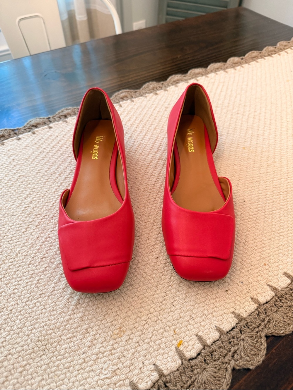 Wo Wagas Fashion Pumps Side Cut Ballet Flats Sz 7.
